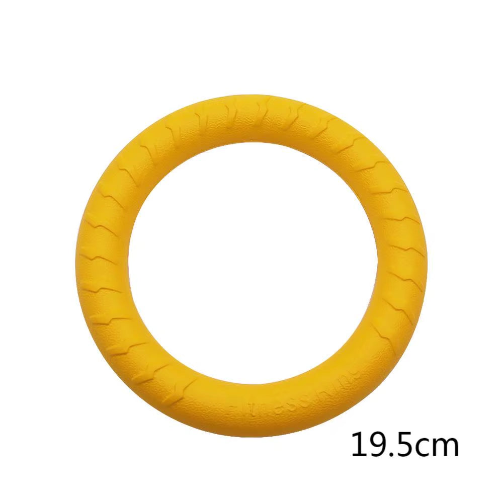 Dog Ring Toys Pet Flying Disk Training Ring Puller Anti-Bite Floating Interactive Supplies Dog Aggressive Chewing Toys